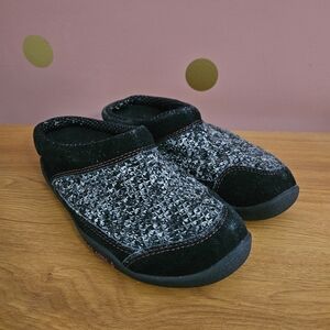 Kuru Black Knit Slipper Comfort Casual Clog